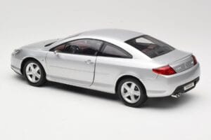 Peugeot 407 Coupe Strieborný Norev 1:18 184747 Kov – obrázok 7 z 8