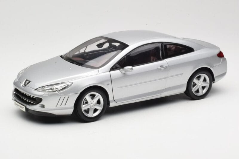 Peugeot 407 Coupe Strieborný Norev 1:18 184747 Kov