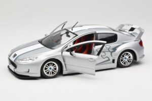 Peugeot 407 Racing Strieborný Solido 1:18 90642 Kov – obrázok 2 z 8