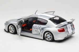 Peugeot 407 Racing Strieborný Solido 1:18 90642 Kov – obrázok 5 z 8