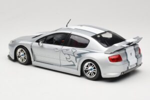Peugeot 407 Racing Strieborný Solido 1:18 90642 Kov – obrázok 7 z 8