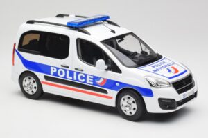 Peugeot Partner Police Modrý Norev 1:18 184891 Kov – obrázok 4 z 6