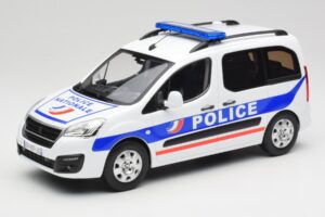 Peugeot Partner Police Modrý Norev 1:18 184891 Kov