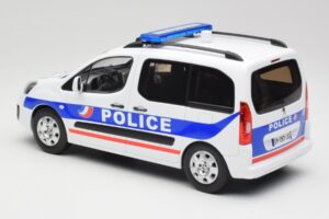 Peugeot Partner Police Modrý Norev 1:18 184891 Kov – obrázok 5 z 6