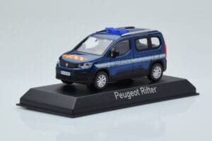 Peugeot Rifter Gendarmerie Otremer Modrý Norev 1:43 479064 Kov – obrázok 2 z 4