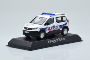Peugeot Rifter Police Nationale Biely Norev 1:43 479065 Kov – obrázok 2 z 4