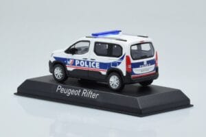 Peugeot Rifter Police Nationale Biely Norev 1:43 479065 Kov – obrázok 3 z 4