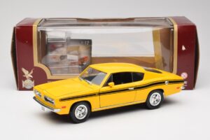 Plymouth Barracuda Žltý Road Legends 1:18 92178 Kov – obrázok 8 z 8