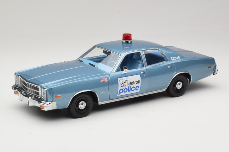 Plymouth Fury Beverly Hills PD Modrý GreenLight 1:18 19069 Kov