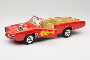 Pontiac GTO Monkeemobile Červený ERTL 1:18 33150 Kov – obrázok 2 z 8