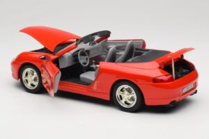 Porsche 911 996 Kabriolet Červený Mira 1:18 06930 Kov – obrázok 5 z 8