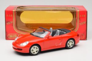 Porsche 911 996 Kabriolet Červený Mira 1:18 06930 Kov – obrázok 8 z 8