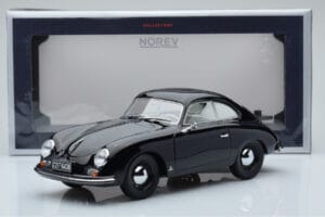 Porsche 356 Čierny Norev 1:18 187451 Kov – obrázok 6 z 6