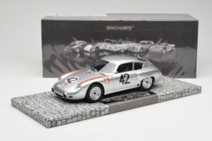 Porsche 356B 1600 GS Carrera GTL Abarth #42 H. Herrmann / H. Linge Targa Florio 1962 Minichamps 1:18 107626842 Živica – obrázok 6 z 6