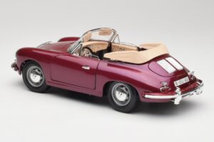 Porsche 356B Kabriolet Baklažán Bburago 1:18 3021-M4 Kov – obrázok 7 z 8