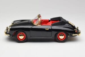 Porsche 356B Kabriolet Čierny Bburago 1:18 3031D Kov – obrázok 4 z 8