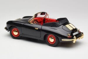 Porsche 356B Kabriolet Čierny Bburago 1:18 3031D Kov – obrázok 7 z 8