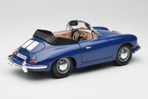 Porsche 356B Kabriolet Modrý Bburago 1:18 3051 Kov – obrázok 3 z 8