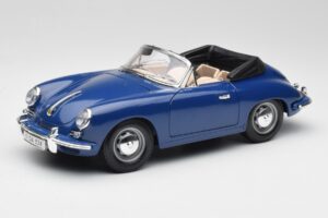 Porsche 356B Kabriolet Modrý Bburago 1:18 3051 Kov
