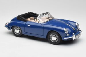 Porsche 356B Kabriolet Modrý Bburago 1:18 3051 Kov – obrázok 6 z 8