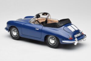 Porsche 356B Kabriolet Modrý Bburago 1:18 3051 Kov – obrázok 7 z 8
