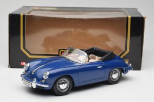 Porsche 356B Kabriolet Modrý Bburago 1:18 3051 Kov – obrázok 8 z 8