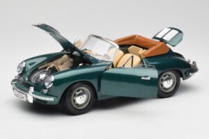 Porsche 356B Kabriolet Zelený Bburago 1:18 3051-M1 Kov – obrázok 2 z 8