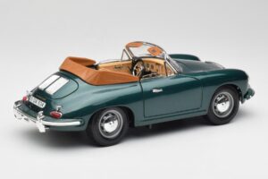 Porsche 356B Kabriolet Zelený Bburago 1:18 3051-M1 Kov – obrázok 3 z 8