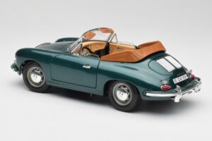 Porsche 356B Kabriolet Zelený Bburago 1:18 3051-M1 Kov – obrázok 7 z 8