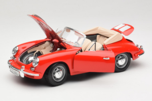 Porsche 356B Kabriolet Červený Tchibo 1:18 45703 Kov – obrázok 2 z 8