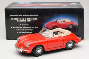 Porsche 356B Kabriolet Červený Tchibo 1:18 45703 Kov – obrázok 8 z 8