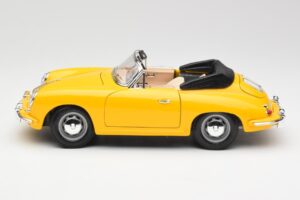 Porsche 356B Kabriolet Žltý Bburago 1:18 3031 Kov – obrázok 4 z 8