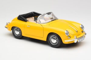 Porsche 356B Kabriolet Žltý Bburago 1:18 3031 Kov – obrázok 6 z 8