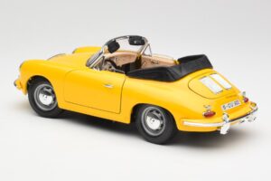 Porsche 356B Kabriolet Žltý Bburago 1:18 3031 Kov – obrázok 7 z 8