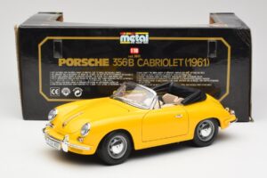 Porsche 356B Kabriolet Žltý Bburago 1:18 3031 Kov – obrázok 8 z 8