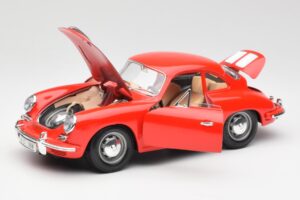 Porsche 356B Červený Bburago 1:18 3021 Kov – obrázok 2 z 8
