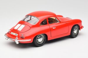 Porsche 356B Červený Bburago 1:18 3021 Kov – obrázok 3 z 8