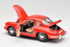 Porsche 356B Červený Bburago 1:18 3021 Kov – obrázok 5 z 8