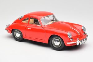 Porsche 356B Červený Bburago 1:18 3021 Kov – obrázok 6 z 8