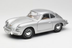 Porsche 356B Strieborný Bburago 1:18 3021-M1 Kov