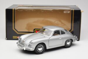Porsche 356B Strieborný Bburago 1:18 3021-M1 Kov – obrázok 8 z 8