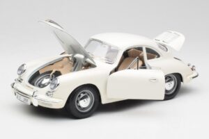 Porsche 356B Biely Bburago 1:18 3021-M3 Kov – obrázok 2 z 8