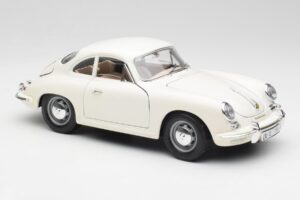 Porsche 356B Biely Bburago 1:18 3021-M3 Kov – obrázok 6 z 8
