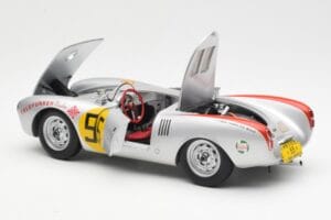 Porsche 550-1500 RS Spyder #55 H. Herrmann Carrera Panamericana 1954 AUTOart 1:18 85470 Kov – obrázok 5 z 8