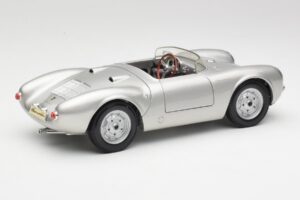 Porsche 550 A Spyder Strieborný Maisto 1:18 50314 Kov – obrázok 3 z 8