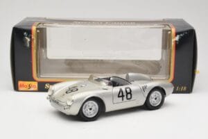 Porsche 550A Spyder #48 Sports Prototype 1955 Maisto 1:18 50341 Kov – obrázok 8 z 8