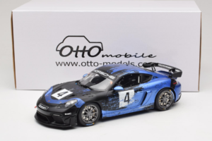 Porsche 718 Cayman GT4 RS Clubsport Čierny Modrý Otto 1:18 OT469 Živica – obrázok 6 z 6
