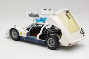 Porsche 906K #58 G. Klass / R. Stommelen 24 Hours of Le Mans 1966 Minichamps 1:18 100666158 Kov – obrázok 5 z 8