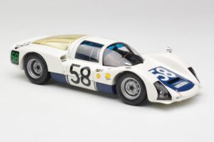 Porsche 906K #58 G. Klass / R. Stommelen 24 Hours of Le Mans 1966 Minichamps 1:18 100666158 Kov – obrázok 6 z 8