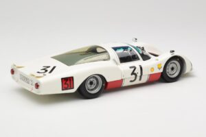 Porsche 906 LH #31 H. Herrmann / H. Linge Porsche System Engineering 24 Hours of Le Mans 1966 Minichamps 1:18 100666131 Kov – obrázok 3 z 8